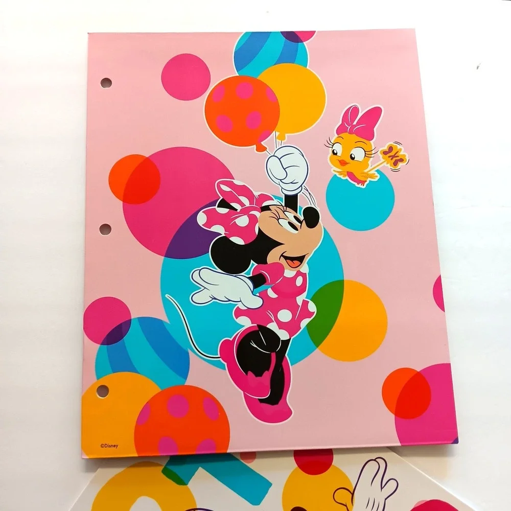Disney‎ Minnie Mouse Coloring Activity Set Folders Crayons Mickey Clubhouse NEW